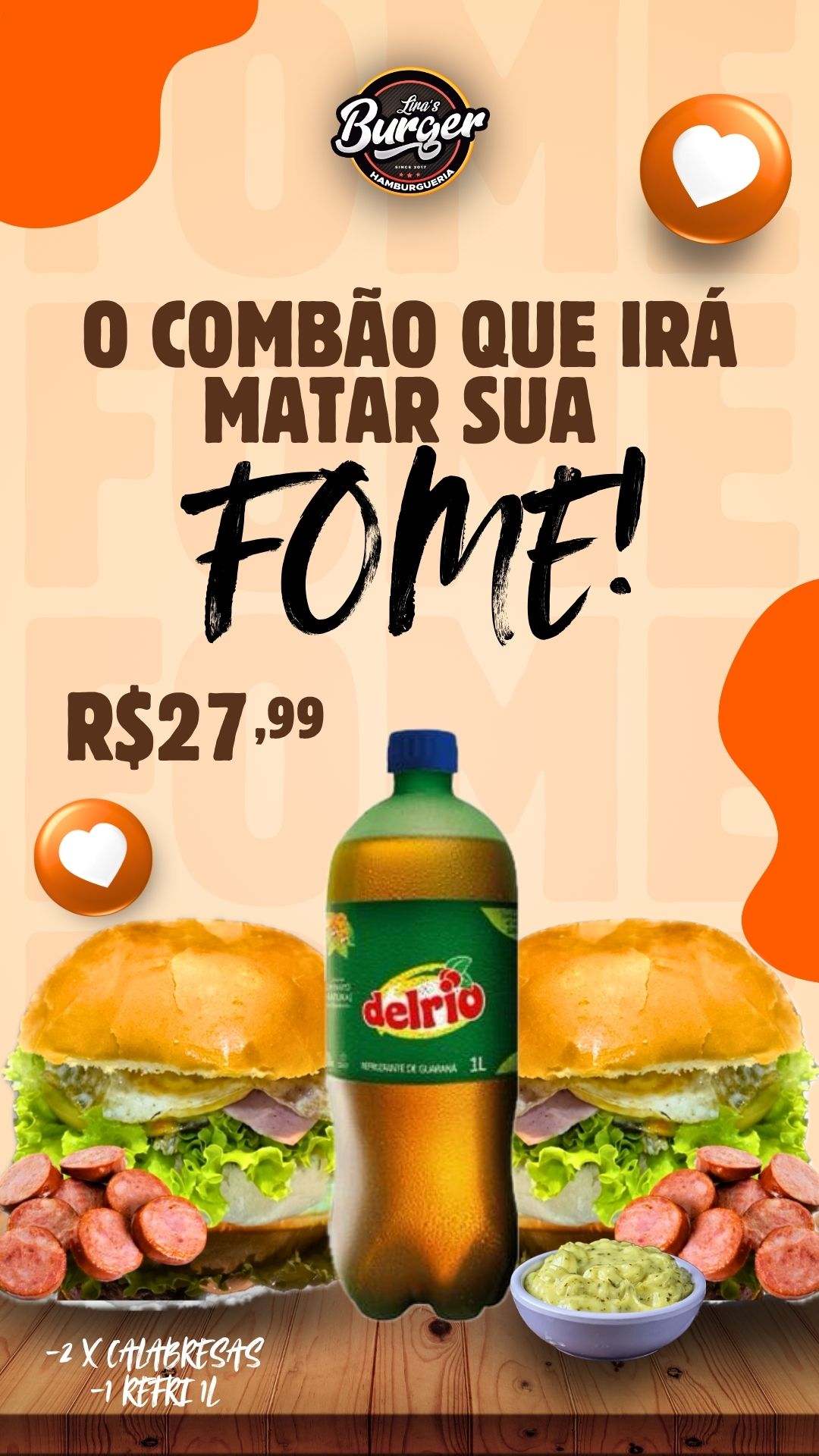 Combo 2 Xcalabresa + Refri 1L